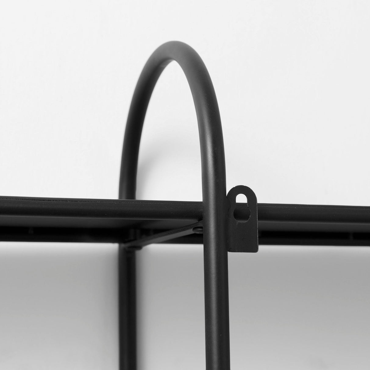 Decimus Black Metal Wall Mounted 3 Tiered Shelf by Mercana at Eve Furniture
