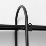 Decimus Black Metal Wall Mounted 3 Tiered Shelf by Mercana at Eve Furniture
