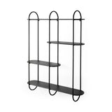 Decimus Black Metal Wall Mounted 3 Tiered Shelf by Mercana at Eve Furniture