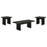 Decker Black 3-Piece Coffee and End Table Set by Coaster at Eve Furniture