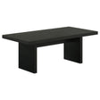 Decker Black 47-Inch Rectangular Cocktail Coffee Table by Coaster at Eve Furniture