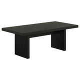 Decker Black 47-Inch Rectangular Cocktail Coffee Table by Coaster at Eve Furniture