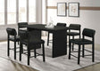 Decker Black 7-piece 70-inch Rectangular Counter Height Dining Set by Coaster at Eve Furniture