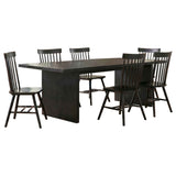 Decker Black 7-Piece 82-inch Rectangular Dining Set by Coaster at Eve Furniture