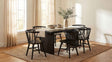 Decker Black 7-Piece 82-inch Rectangular Dining Set by Coaster at Eve Furniture