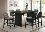 Decker Black 70-inch Rectangular Wood Counter Height Dining Table by Coaster at Eve Furniture