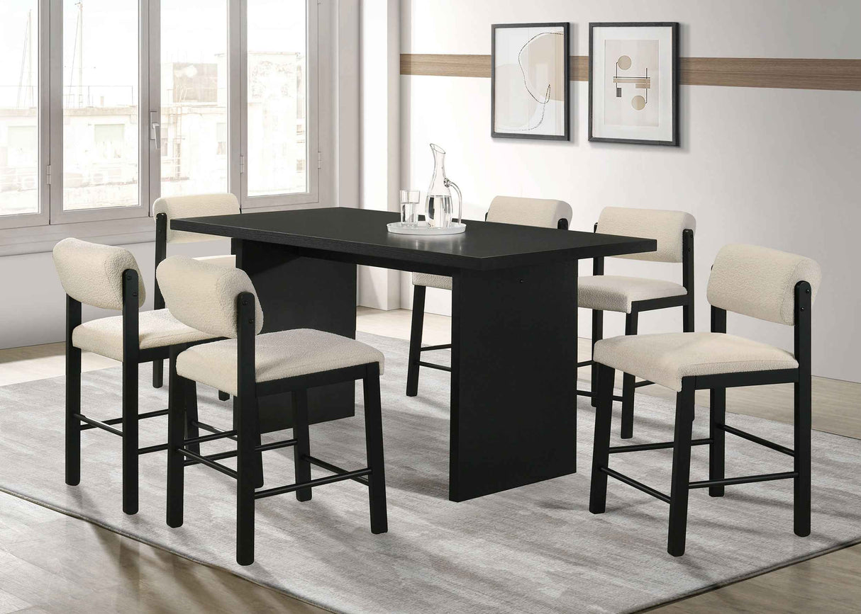Decker Black 70-inch Rectangular Wood Counter Height Dining Table by Coaster at Eve Furniture