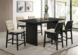 Decker Black 70-inch Rectangular Wood Counter Height Dining Table by Coaster at Eve Furniture