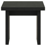 Decker Black Square Occasional Side End Table by Coaster at Eve Furniture