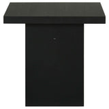 Decker Black Square Occasional Side End Table by Coaster at Eve Furniture