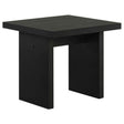 Decker Black Square Occasional Side End Table by Coaster at Eve Furniture