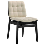 Decker Cream/Black 7-piece 82-inch Rectangular Dining Set by Coaster at Eve Furniture