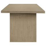 Decker Cream/Natural Oak 7-piece 82-inch Rectangular Dining Set by Coaster at Eve Furniture