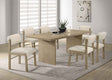 Decker Cream/Natural Oak 7-piece 82-inch Rectangular Dining Set by Coaster at Eve Furniture