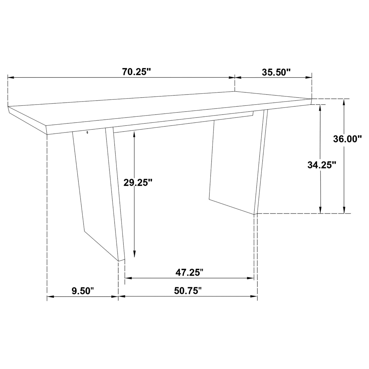 Decker Cream/Walnut 7-piece 70-inch Rectangular Counter Height Dining Set by Coaster at Eve Furniture