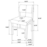 Decker Cream/Walnut 7-piece 82-inch Rectangular Dining Set by Coaster at Eve Furniture