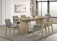 Decker Grey/Natural Oak 7-piece 82-inch Rectangular Dining Set by Coaster at Eve Furniture