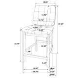 Decker Grey/Walnut 7-piece 70-inch Rectangular Counter Height Dining Set by Coaster at Eve Furniture