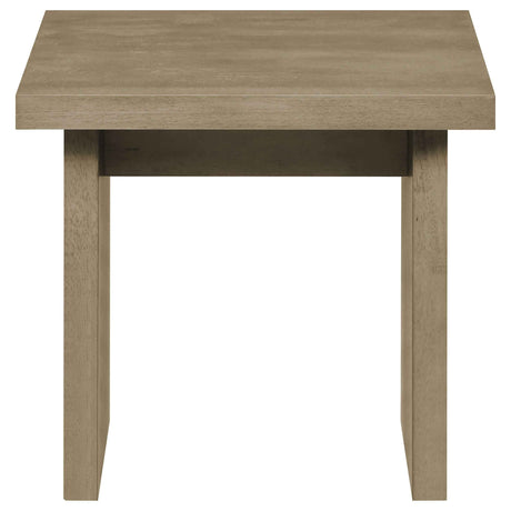 Decker Natural Oak 2-Piece Coffee and End Table Set by Coaster at Eve Furniture