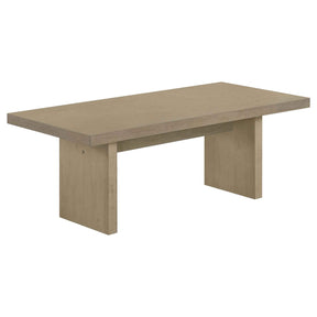 Decker Natural Oak 47-Inch Rectangular Cocktail Coffee Table by Coaster at Eve Furniture