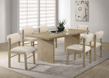 Decker Natural Oak 82-inch Rectangular Wood Dining Table by Coaster at Eve Furniture