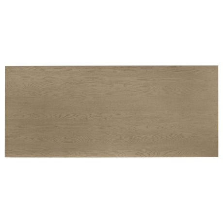 Decker Natural Oak 82-inch Rectangular Wood Dining Table by Coaster at Eve Furniture
