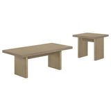 Decker Natural Oak Square Occasional Side End Table by Coaster at Eve Furniture