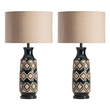 Decker Tan/Gold Table Lamp (Set of 2) by Crestview at Eve Furniture