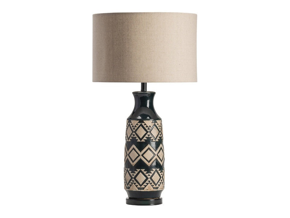 Decker Tan/Gold Table Lamp (Set of 2) by Crestview at Eve Furniture