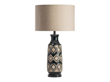 Decker Tan/Gold Table Lamp (Set of 2) by Crestview at Eve Furniture