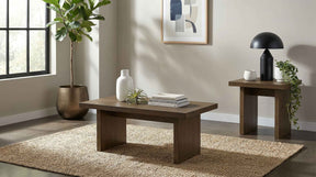 Decker Walnut 2-Piece Coffee and End Table Set by Coaster at Eve Furniture