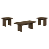 Decker Walnut 3-Piece Coffee and End Table Set by Coaster at Eve Furniture