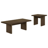 Decker Walnut Square Occasional Side End Table by Coaster at Eve Furniture