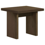 Decker Walnut Square Occasional Side End Table by Coaster at Eve Furniture