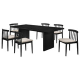 Decker Wheat/Black 7-piece 82-inch Rectangular Dining Set by Coaster at Eve Furniture