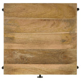 Declan Natural Mango/Black 1-Drawer Accent Table with Open Shelf by Coaster at Eve Furniture