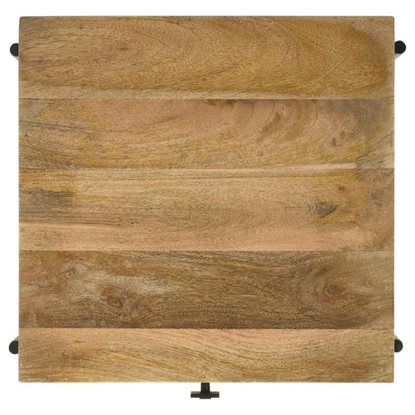 Declan Natural Mango/Black 1-Drawer Accent Table with Open Shelf by Coaster at Eve Furniture