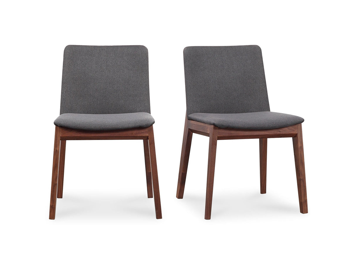 Deco Dark Grey/Natural Walnut Dining Chair (Set of 2) by MOES at Eve Furniture