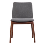 Deco Dark Grey/Natural Walnut Dining Chair (Set of 2) by MOES at Eve Furniture