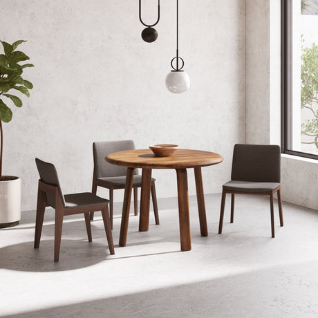 Deco Dark Grey/Natural Walnut Dining Chair (Set of 2) by MOES at Eve Furniture