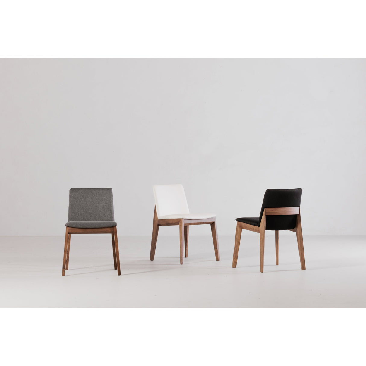 Deco Dark Grey/Natural Walnut Dining Chair (Set of 2) by Moe's Home at Eve Furniture