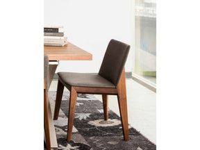 Deco Dark Grey/Natural Walnut Dining Chair (Set of 2)
