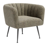 Deco Green Tweed Accent Chair by Zuomod at Eve Furniture