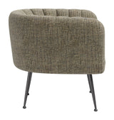 Deco Green Tweed Accent Chair by Zuomod at Eve Furniture