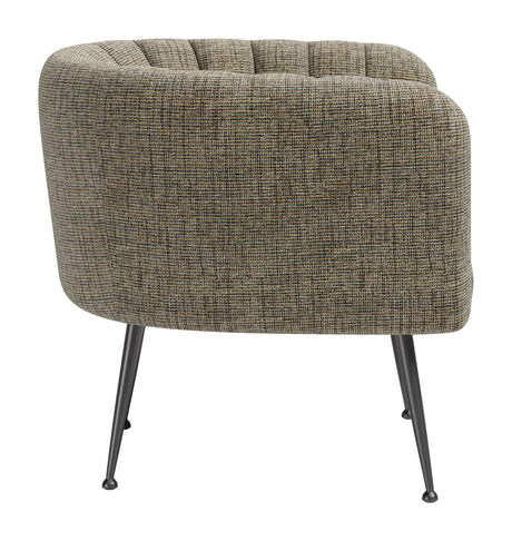 Deco Green Tweed Accent Chair by Zuomod at Eve Furniture