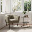 Deco Green Tweed Accent Chair by Zuomod at Eve Furniture