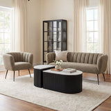 Deco Green Tweed Sofa by Zuomod at Eve Furniture