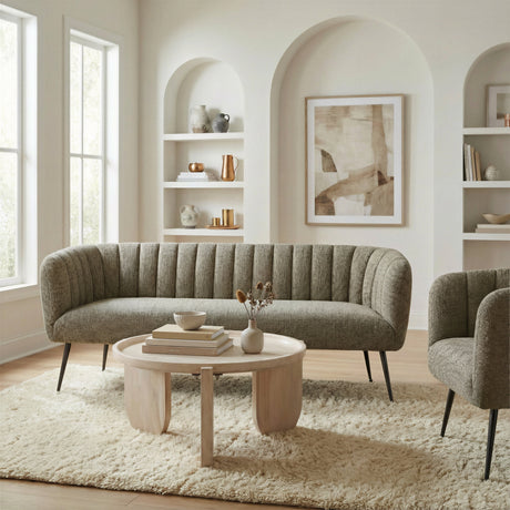 Deco Green Tweed Sofa by Zuomod at Eve Furniture