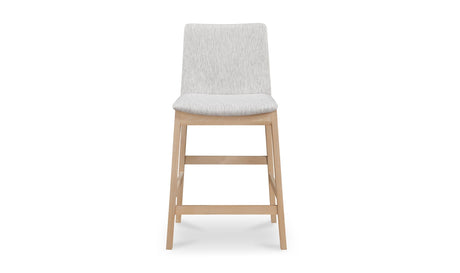Deco Oak Counter Stool Light Grey by Moe's Home at Eve Furniture