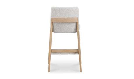 Deco Oak Counter Stool Light Grey by Moe's Home at Eve Furniture